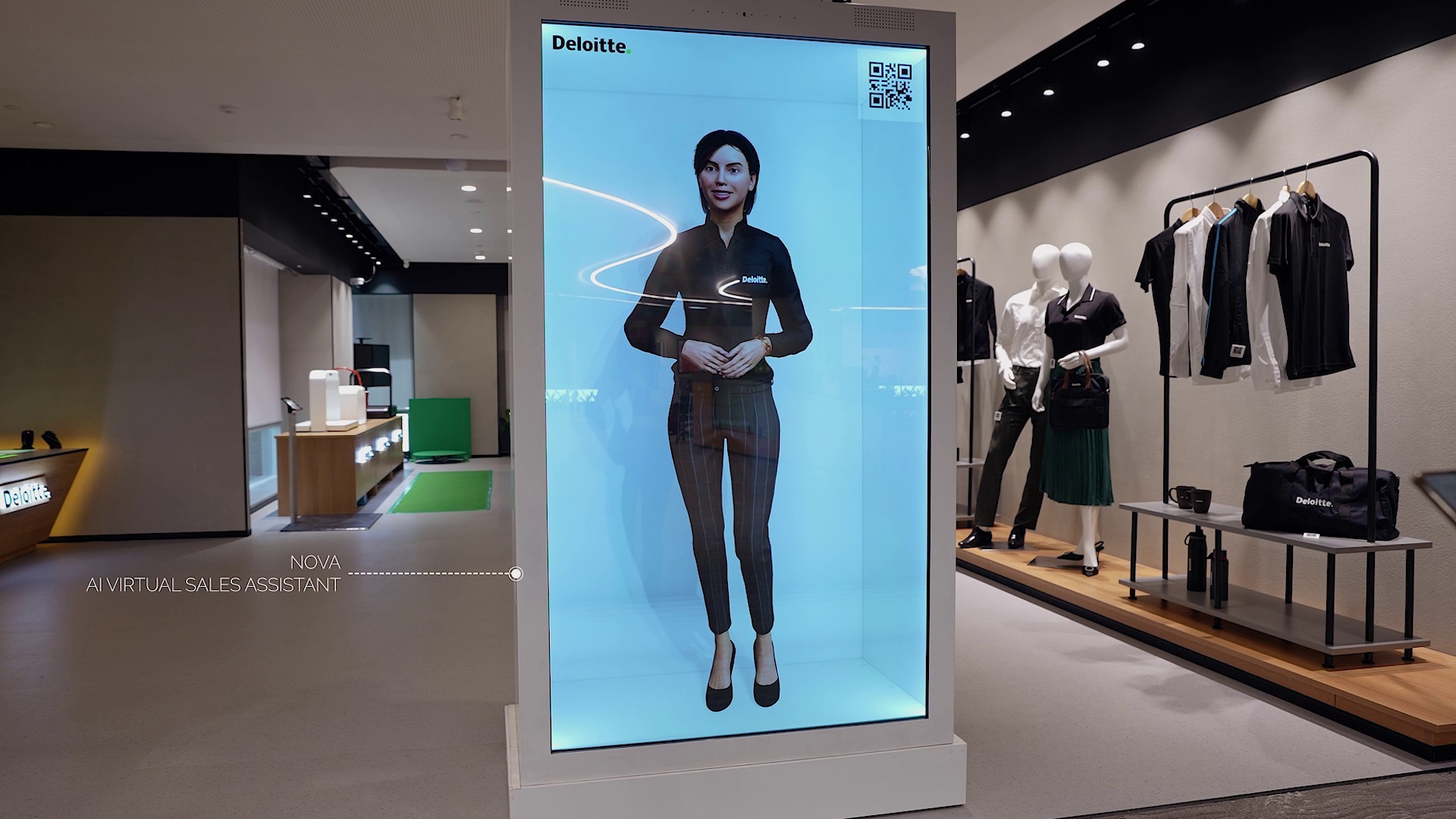 AI virtual sales assistant via digital screen